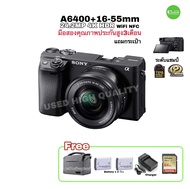 Sony A6400 Camera 24.2MP 4K movie 16-50mm PZ Kit Lens สุดยอดกล้องระดับแชมป์ มืออาชีพภาพนิ่งและวิดีโอ