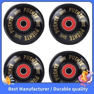 【NEW】PUENTE 4Pcs/Set Cruiser Skateboard Wheels PU Wheels Long Board Cruiser Wheels with ABEC-9 Beari