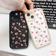 Casing Anti-fall Angel Eye Design Phone Case Motif Little Pink Dreamy Flowers for OPPO Reno 12 11 10