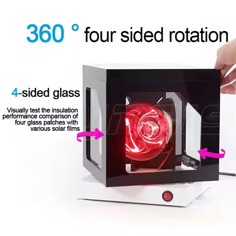 Rotatable Ceramic Window Tint Heat Insulation Tester Window Films Block Heat and UV Rays Performance