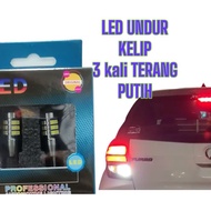 perodua axia new Car LED reverse light bulb lampu reverse kelip 3 kali lampu undur terang putih keli