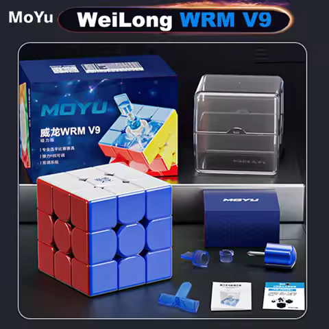 MOYU WEILONG WRM V9 Magnetic Magic Cube Maglev 3x3 Professional 3×3 Speed Puzzle Children Toys Gift 