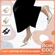 Korean Pointed Heels For Women 8CM Stiletto Heels Wedding Party High Heels Bridal High Heels