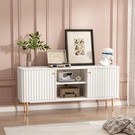 55” Fluted Tv Stand, Mid Century Modern Tv Stand For 55/60/65 Inch Tv