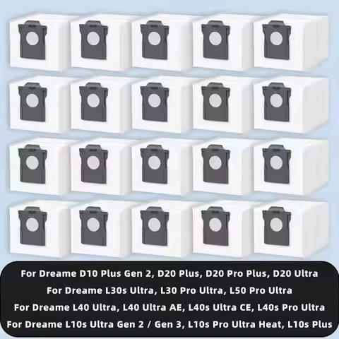 Dust Bag Fit For Dreame D10 Plus Gen 2, D20 Ultra, L10s Ultra Gen 2 / Gen 3, L10s Plus, L30s L40 L40
