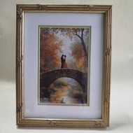 Photo Frame Champ*gne Gold & Antique Gold Carved Wooden Frame/ 1821 CGU - 4R (10x15cm) & 6R/4R (15x2