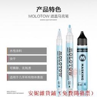 【臺灣公司 可開發票】3G模型 MOLOTOW 噴塗分色上色遮蓋液藍色遮蓋馬克筆24MM 遮蓋筆