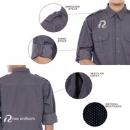 KEMEJA Field Service Clothes (PDL) / Daily Service (PDH) custom Embroidery logo / Additional Embroid