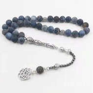 2024 Muslim Rosary Bracelet 10MM Natural Weathered Agate 33 Praise Beads TASBIH Middle East Indonesi