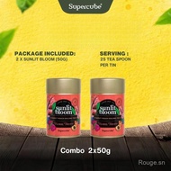 【Rouge.sn Mall】[COMBO 2 SB x 50g] Supercube Sweet Peach Oolong Tea [Sunlit Bloom] (Daun Teh Premium 