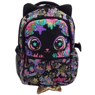 HITAM Smiggle Black Cat Bag/Smiggle Black Cat Mermaid Backpack/Smiggle School Bag With Mermaid Cat Motif/Smiggle Animalia Junior Bacpack Girl