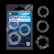 Men Condom Safety Lock Ring Beaded Ring Sleeve Washable Reusable Condom