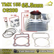 TMX155 CG200 65.5MM Motorcycle Cylinder Piston Kits CG200 65.5MM 63.5MM Cylinder Block Plug and Play
