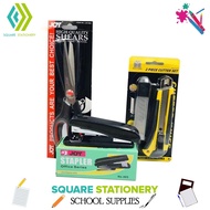 Square Stationery Heavy Duty Scissors, Cutter and Stapler Set