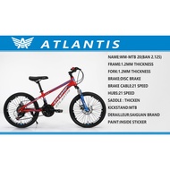 Sepeda Gunung MTB VELION -  ATLANTIS 20"   fork suspensi dan operan UNTUK ANAK 9 -14 TAHUN