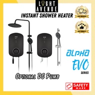 ALPHA Evo/Evo-RS/Evo-DC-RS Instant Water Heater with Optional Rain Shower Set & DC Pump