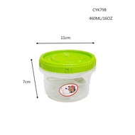 SAP P.WARE CANNISTER 460ML 16OZ Plastic Canister with Cap Container Food Jar Biscuit Storage .
