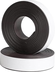 Self-Adhesive Magnetic Strips, 2 Rolls A+ B Magnetic Tape, Self-Adhesive, Strong 20 mm x 2 m, Strong