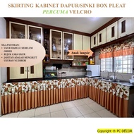 [TEMPAH] Skirting Langsir Kabinet Dapur Table top Meja Guru Pejabat Bilik Mesyuarat Sinki HARGA SEKAKI tape cangkuk