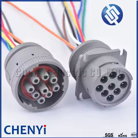 Deutsch 9 Pin Grey HD10 Series New ROHS auto waterproof connector Diagnosctic Tool circular Wire Har