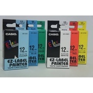CASIO 12MM PRINTER LABEL TAPE - EZ LABEL TAPE ORIGINAL CASIO 12 MM