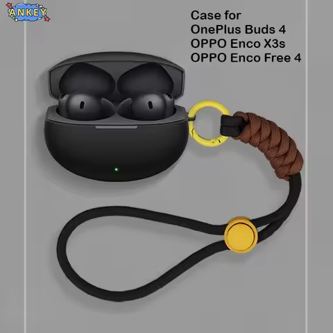 for OPPO Enco Free4 / X3s Protective Case Nylon Lanyard Soft Cover OnePlus Buds4 Shells Washable Hou