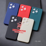 ITEL A50 CASE MACARON SQUARE EDGE SOFT CASE LIQUID EDGE ITEL A50
