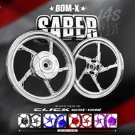 BOM RANGSIT BOMX SABER CNC MAGS MIO SPORTY/SOULTY/MIO I 125/M3/CLICK 125/150/BEAT FI 14S 6 SPOKES