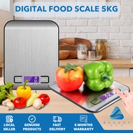 Digital Food Kitchen Scale 5kg - LED Display for Baking, Cooking, Meal Prep
