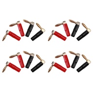 [PIA Store] [16 Pack] Hi-End Copper Right Angle/90 Degree Screw Type Banana Plug / Speaker Cable Con