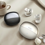 HTC NE56 AI Translator Earbuds Bluetooth 6.0 Ear Clip HiFi Stereo IPX5 Waterproof 20H Playtime