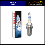 (4pcs) Bosch FR78 Super 4 Spark Plug - Mazda 626 / Mitsubishi Pajero Pinin / Nissan Sentra B13G10/N1
