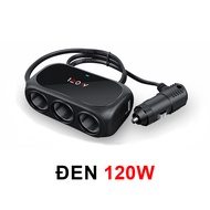 Tẩu Sạc Nhanh Tẩu Sạc 3 Cổng usb 120w 12v 24v Tích Hợp Đèn led Cho iphone ipad gps dashcam