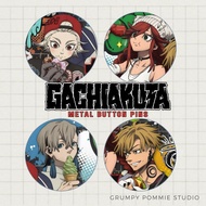 NEW Gachiakuta 2.25 inches Matte Metal Button Pin Brooch Pin [FANMADE/UNOFFICIAL MERCH]