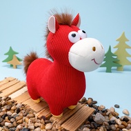 2026 Year of the Horse Mascot Doll Doll Han Han Han Pony Doll Decoration Zodiac Horse New Year Goods