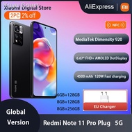 ┋✺❇Global Version Xiaomi Redmi Note 11 Pro+ 5G Smartphone 128GB/256GB 120W Dimensity 920 120Hz AMOLED 108MP Note 11 Pro