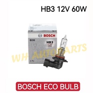 100% ORIGINAL BOSCH HALOGEN HEADLIGHT BULB HB3 12V 60W ECO LIGHT BULB
