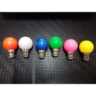 Mentol Ping Pong Warna 2Watt B22 / Mentol Ping Pong 2W