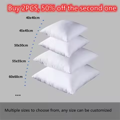 standard white bounce back pillow cushion core sofa car seat home interior decor pillows30x30/40x40/