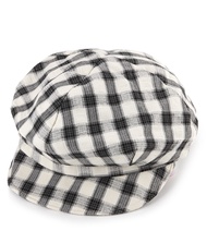 Urban State - Checkered Newsboy Cap - Black