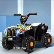 รถแบตเตอรี่ด็ก รถเด็กนั่ง ทรง ATV หน้ารถจีฟ Mini ATV ขับได้จริง ขนาด1มอเตอร์ No.240