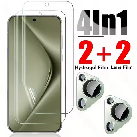 4 in 1 Hydrogel Film Screen Protector Case for Huawei Pura 70 Pura70 Ultra Pro 5G Camera Glass on Ha