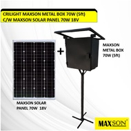 CRILIGHT MAXSON METAL BOX 70W (5ft) SOLAR PANEL 18V RUMAH SOLAR BESI KUAT TAHAN KARAT BARU