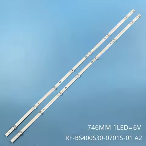 2PCS/Set Brand New TV's LED Lanes Bars RF-BS400S30-0701S-01 10 A2 4640D8001 Backlight Strips V400HJ6