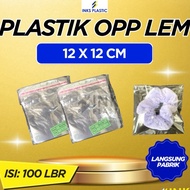 OPP PLASTIC GLUE SEAL 12x12 OPP Plastic Bag Transparent Plastic Bag