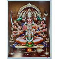 Hanuman Anjeeneyar Photo A4 Frame with Glass