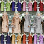 Z1 REAL PIC AVAILABLE!! MAXI ANNE KID MAXI VIANNE KIDS DRESS GAMIS ANAK BRUKAT TULANG GLITTER PEARL 