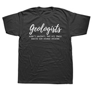 Men t shirt Geologist T-Shirt Geology Birthday Gift T Shirts Graphic Cotton Streetwear Short Sleeve 