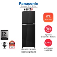 Panasonic 210L Inverter 2-door Top Freezer Refrigerator | NR-BB211PKMY NR-BB211PK (Fridge Peti Sejuk Peti Ais 电冰箱)