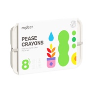 MiDeer Non-Stick Pea Crayon|8 Colors|Non-Stick Crayon Strong Pen Body Not Easy To Break|